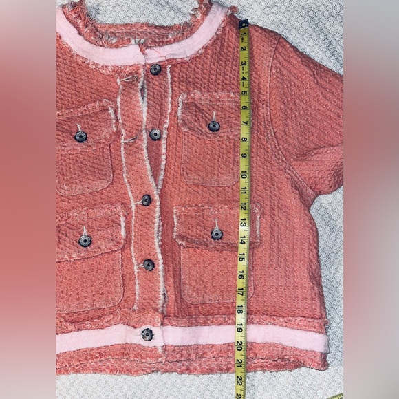 POL Pink Tweed Blazer Sz S Like New - Picture 7 of 8